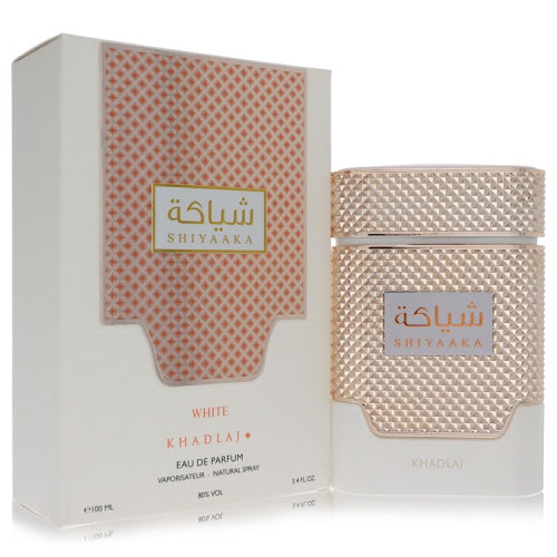 Khadlaj Shiyaaka White by KhadlajEau De Parfum Spray 3.4 oz 3.4 oz / 100 ml / Alcohol, Amber, Woody, Aldehyde, Oils Men