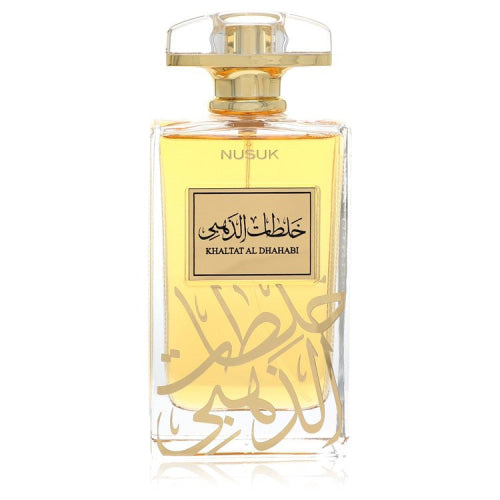 Khaltat Al Dhahabi by NusukEau De Parfum Spray (Unisex Unboxed) 3.4 oz 3.4 oz / 100 ml / Alcohol, Amber, Woody, Aldehyde, Oils Men
