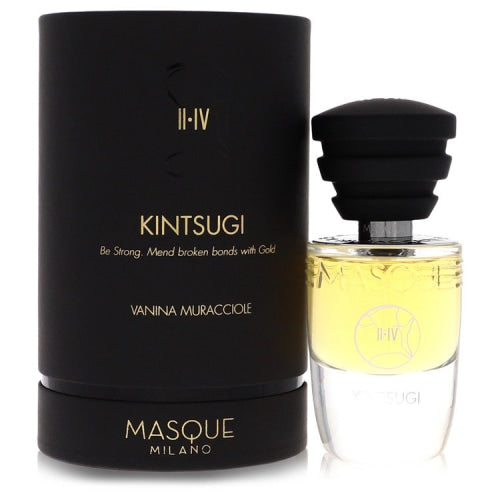 Kintsugi by Masque MilanoEau De Parfum Spray (Unisex) 1.18 oz 1.18 oz / 35 ml / Alcohol, Amber, Woody, Aldehyde, Oils Unisex