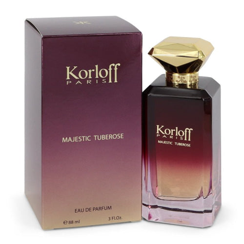 Korloff Majestic Tuberose by KorloffEau De Parfum Spray 3 oz 3 oz / 90 ml / Alcohol, Amber, Woody, Aldehyde, Oils Women