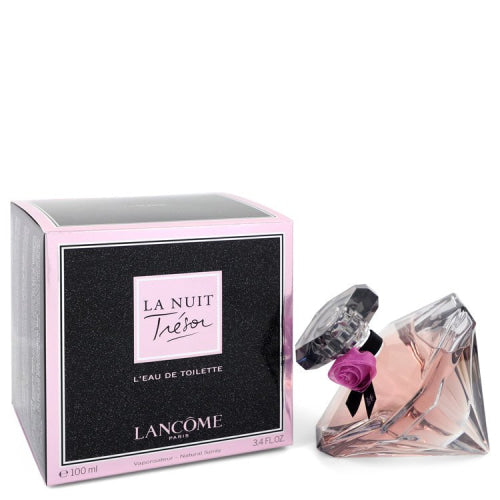 La Nuit Tresor by LancomeL’eau De Toilette Spray 3.4 oz 3.4 oz / 100 ml / Alcohol, Amber, Woody, Aldehyde, Oils Women
