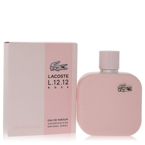 Lacoste Eau De Lacoste L.12.12 Rose by LacosteEau De Parfum Spray 3.3 oz 3.3 oz / 100 ml / Alcohol, Amber, Woody, Aldehyde, Oils Women