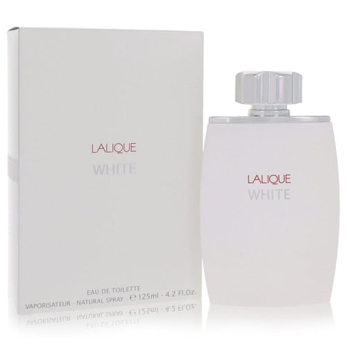 Lalique White by LaliqueEau De Toilette Spray 4.2 oz 4.2 oz / 125 ml / Alcohol, Amber, Woody, Aldehyde, Oils Men