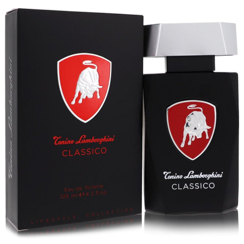 Lamborghini Classico by Tonino LamborghiniEau De Toilette Spray 4.2 oz 4.2 oz / 125 ml / Alcohol, Amber, Woody, Aldehyde, Oils Men