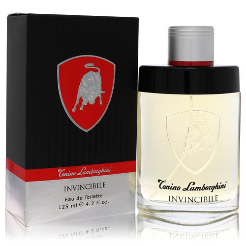 Lamborghini Invincibile by Tonino LamborghiniEau De Toilette Spray 4.2 oz 4.2 oz / 125 ml / Alcohol, Amber, Woody, Aldehyde, Oils Men