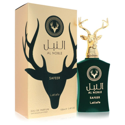 Lattafa Al Noble Safeer by LattafaEau De Parfum Spray (Unisex) 3.4 oz 3.4 oz / 100 ml / Alcohol, Amber, Woody, Aldehyde, Oils Unisex