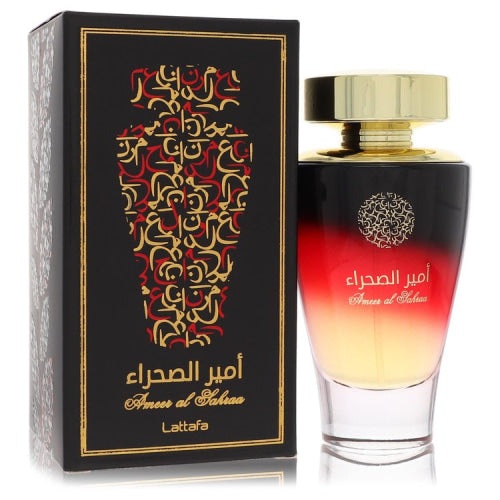 Lattafa Ameer Al Sahraa by LattafaEau De Parfum Spray (Unisex) 3.4 oz 3.4 oz / 100 ml / Alcohol, Amber, Woody, Aldehyde, Oils Unisex