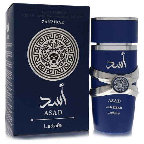 Lattafa Asad Zanzibar by LattafaEau De Parfum Spray 3.4 oz 3.4 oz / 100 ml / Alcohol, Amber, Woody, Aldehyde, Oils Men