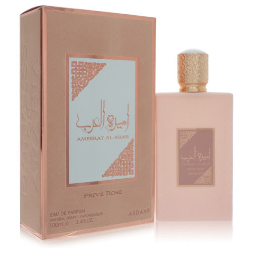 Lattafa Asdaaf Ameerat Al Arab Prive Rose by LattafaEau De Parfum Spray (Unisex) 3.4 oz 3.4 oz / 100 ml / Alcohol, Amber, Woody, Aldehyde,