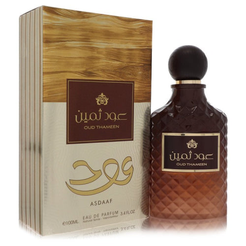 Lattafa Asdaaf Oud Thameen by LattafaEau De Parfum Spray (Unisex) 3.4 oz 3.4 oz / 100 ml / Alcohol, Amber, Woody, Aldehyde, Oils Unisex