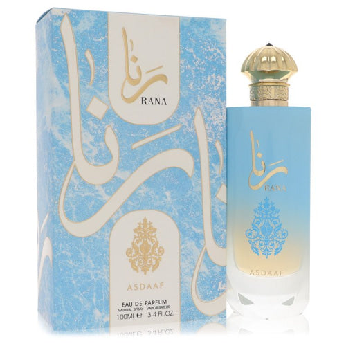 Lattafa Asdaaf Rana by LattafaEau De Parfum Spray (Unisex) 3.4 oz 3.4 oz / 100 ml / Alcohol, Amber, Woody, Aldehyde, Oils Unisex