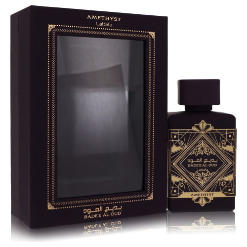 Lattafa Badee Al Oud Amethyst by LattafaEau De Parfum Spray (Unisex) 3.4 oz 3.4 oz / 100 ml / Alcohol, Amber, Woody, Aldehyde, Oils Unisex