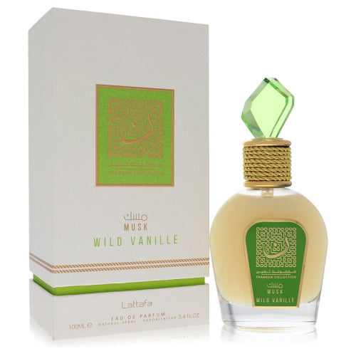 Lattafa Musk Wild Vanille by LattafaEau De Parfum Spray (Unisex) 3.4 oz 3.4 oz / 100 ml / Alcohol, Amber, Woody, Aldehyde, Oils Unisex