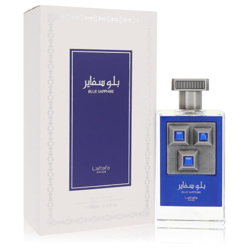 Lattafa Pride Blue Sapphire by LattafaEau De Parfum Spray (Unisex) 3.4 oz 3.4 oz / 100 ml / Alcohol, Amber, Woody, Aldehyde, Oils Unisex