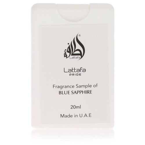 Lattafa Pride Blue Sapphire by LattafaEau De Parfum Spray (Unisex Tester).68 oz.68 oz / 20 ml / Alcohol, Amber, Woody, Aldehyde, Oils Unisex