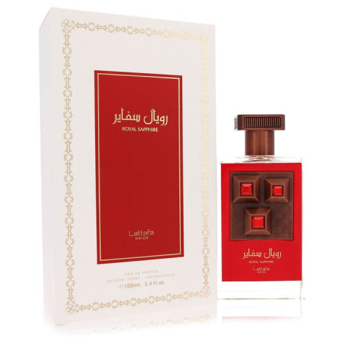 Lattafa Pride Royal Sapphire by LattafaEau De Parfum Spray (Unisex) 3.4 oz 3.4 oz / 100 ml / Alcohol, Amber, Woody, Aldehyde, Oils Unisex