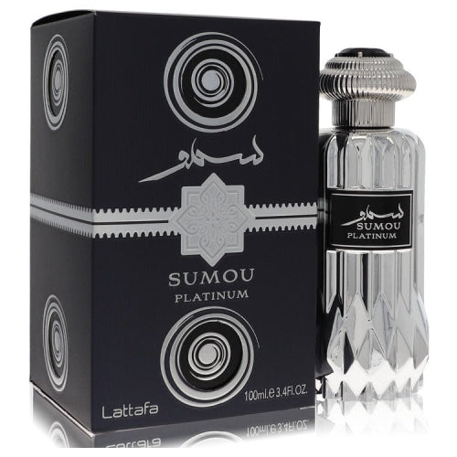 Lattafa Sumou Platinum by LattafaEau De Parfum Spray (Unisex) 3.4 oz 3.4 oz / 100 ml / Alcohol, Amber, Woody, Aldehyde, Oils Unisex