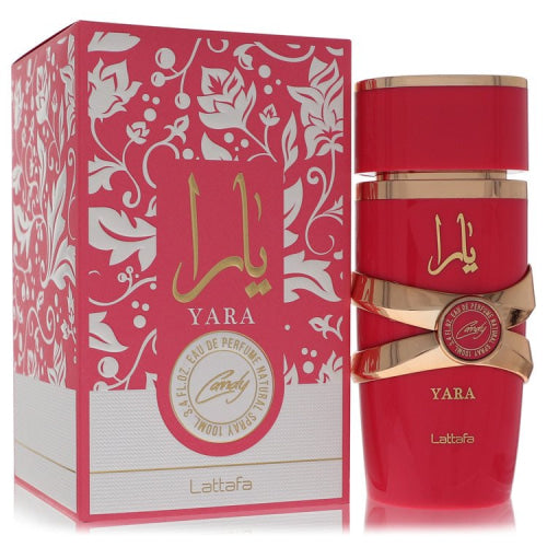 Lattafa Yara Candy by LattafaEau De Parfum Spray 3.4 oz 3.4 oz / 100 ml / Alcohol, Amber, Woody, Aldehyde, Oils Women