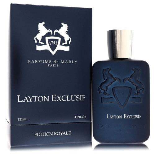 Layton Exclusif by Parfums De MarlyEau De Parfum Spray 4.2 oz 4.2 oz / 125 ml / Alcohol, Amber, Woody, Aldehyde, Oils Men