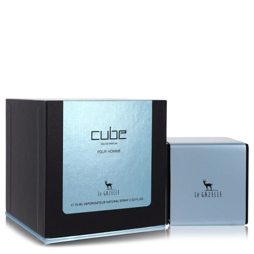 Le Gazelle Cube by Le GazelleEau De Parfum Spray 2.53 oz 2.53 oz / 75 ml / Alcohol, Amber, Woody, Aldehyde, Oils Men