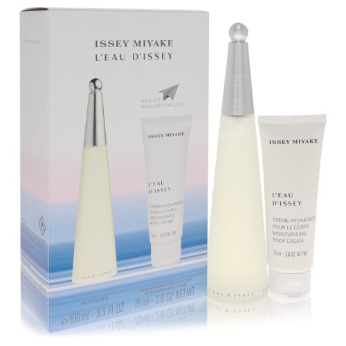 L’EAU D’ISSEY (issey Miyake) by Issey MiyakeGift Set -- 3.3 oz Eau DeToilette Spray + 2.6 oz Body Cream -- / -- / Alcohol, Amber, Woody,