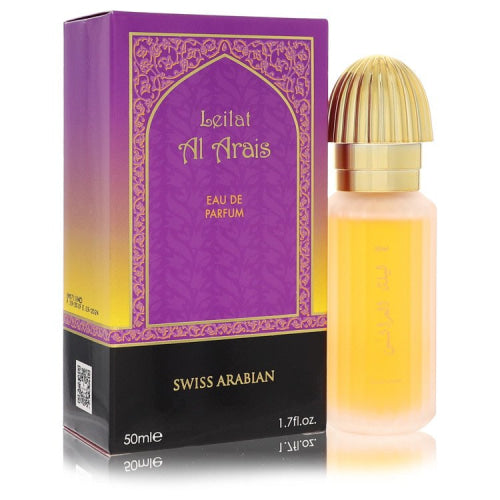 Leilat Al Arais by Swiss ArabianEau De Parfum Spray 1.7 oz 1.7 oz / 50 ml / Alcohol, Amber, Woody, Aldehyde, Oils Men