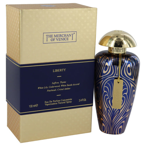 Liberty by The Merchant of VeniceEau De Parfum Concentree Spray (Unisex) 3.4 oz 3.4 oz / 100 ml / Alcohol, Amber, Woody, Aldehyde, Oils