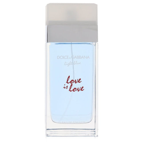 Light Blue Love Is Love by Dolce & GabbanaEau De Toilette Spray (Tester) 3.3 oz 3.3 oz / 100 ml / Alcohol, Amber, Woody, Aldehyde, Oils