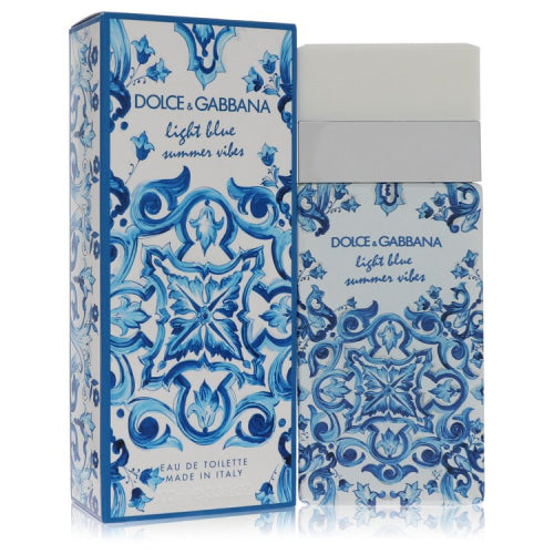 Light Blue Summer Vibes by Dolce & GabbanaEau De Toilette Spray 3.4 oz 3.4 oz / 100 ml / Alcohol, Amber, Woody, Aldehyde, Oils Women