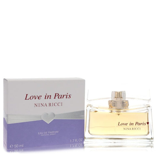 Love In Paris by Nina RicciEau De Parfum Spray 1.7 oz 1.7 oz / 50 ml / Alcohol, Amber, Woody, Aldehyde, Oils Women