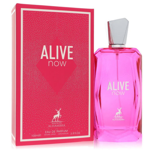Maison Alhambra Alive Now by Maison AlhambraEau De Parfum Spray 3.4 oz 3.4 oz / 100 ml / Alcohol, Amber, Woody, Aldehyde, Oils Women
