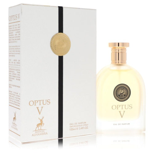 Maison Alhambra Optus V by Maison AlhambraEau De Parfum Spray (Unisex) 3.4 oz 3.4 oz / 100 ml / Alcohol, Amber, Woody, Aldehyde, Oils Unisex