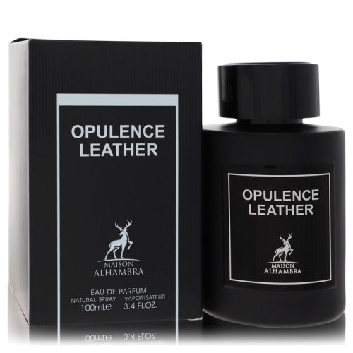 Maison Alhambra Opulence Leather by Maison AlhambraEau De Parfum Spray 3.4 oz 3.4 oz / 100 ml / Alcohol, Amber, Woody, Aldehyde, Oils Men