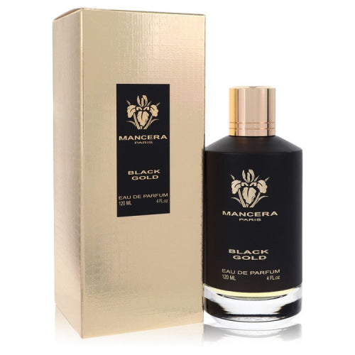 Mancera Black Gold by ManceraEau De Parfum Spray 4 oz 4 oz / 120 ml / Alcohol, Amber, Woody, Aldehyde, Oils Men