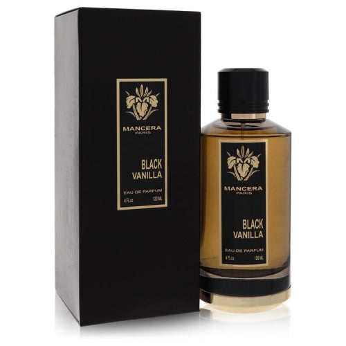Mancera Black Vanilla by ManceraEau De Parfum Spray (Unisex) 4 oz 4 oz / 120 ml / Alcohol, Amber, Woody, Aldehyde, Oils Unisex
