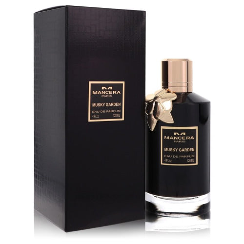 Mancera Musky Garden by ManceraEau De Parfum Spray 4 oz 4 oz / 120 ml / Alcohol, Amber, Woody, Aldehyde, Oils Women