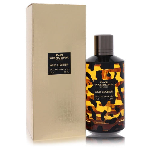 Mancera Wild Leather by ManceraEau De Parfum Spray (Unisex) 4 oz 4 oz / 120 ml / Alcohol, Amber, Woody, Aldehyde, Oils Unisex