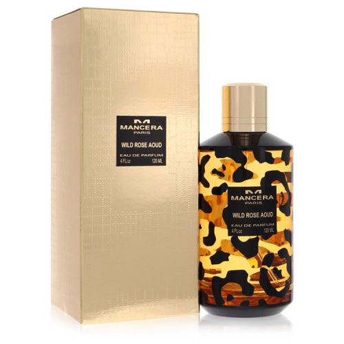 Mancera Wild Rose Aoud by ManceraEau De Parfum Spray (Unisex) 4 oz 4 oz / 120 ml / Alcohol, Amber, Woody, Aldehyde, Oils Unisex
