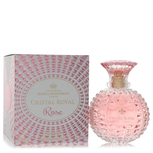 Marina De Bourbon Cristal Royal Rose by Marina De BourbonEau De Parfum Spray 3.4 oz 3.4 oz / 100 ml / Alcohol, Amber, Woody, Aldehyde, Oils