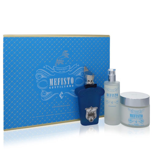 Mefisto Gentiluomo by XerjoffGift Set -- 3.4 oz Eau De Parfum Spray + 3.4 oz Deodorant Spray + 6.7 oz Shave and Post Shave Cream -- / --