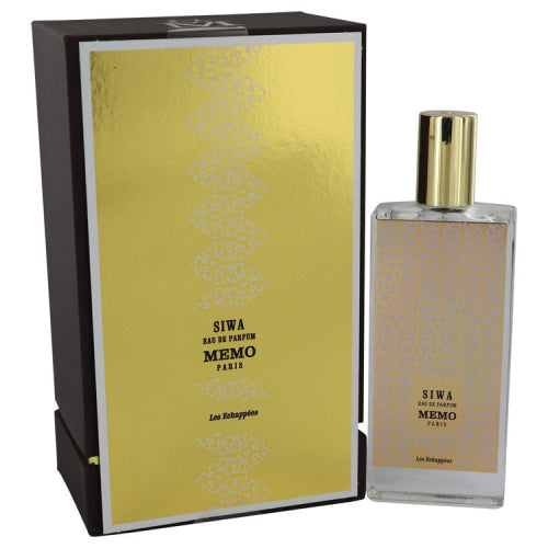Memo Siwa by MemoEau De Parfum Spray 2.53 oz 2.53 oz / 75 ml / Alcohol, Amber, Woody, Aldehyde, Oils Women