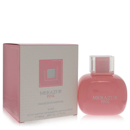 Merazur Pink by MerazurEau De Parfum Spray 3.3 oz 3.3 oz / 100 ml / Alcohol, Amber, Woody, Aldehyde, Oils Women