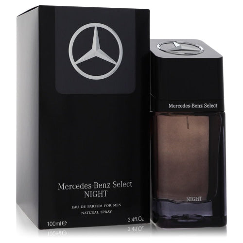 Mercedes Benz Select Night by Mercedes BenzEau De Parfum Spray 3.4 oz 3.4 oz / 100 ml / Alcohol, Amber, Woody, Aldehyde, Oils Men