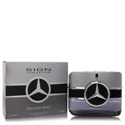 Mercedes Benz Sign Your Attitude by Mercedes BenzEau De Toilette Spray 3.4 oz 3.4 oz / 100 ml / Alcohol, Amber, Woody, Aldehyde, Oils Men
