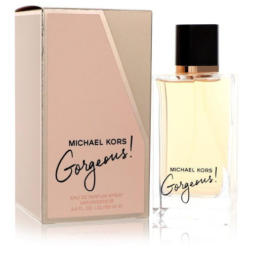 Michael Kors Gorgeous by Michael KorsEau De Parfum Spray 3.4 oz 3.4 oz / 100 ml / Alcohol, Amber, Woody, Aldehyde, Oils Women