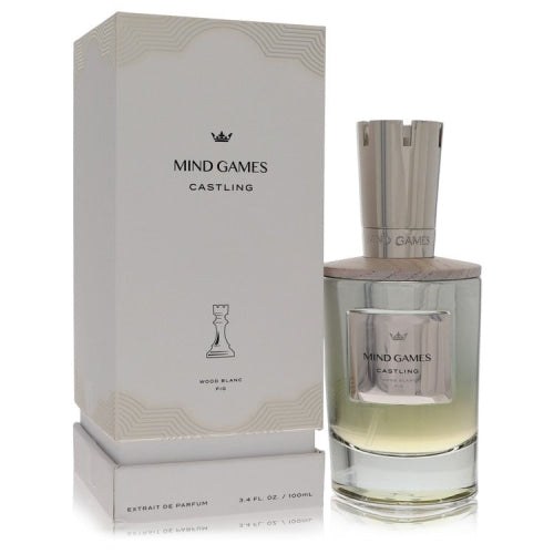 Mind Games Castling by Mind GamesExtrait De Parfum Spray (Unisex) 3.4 oz 3.4 oz / 100 ml / Alcohol, Amber, Woody, Aldehyde, Oils Unisex