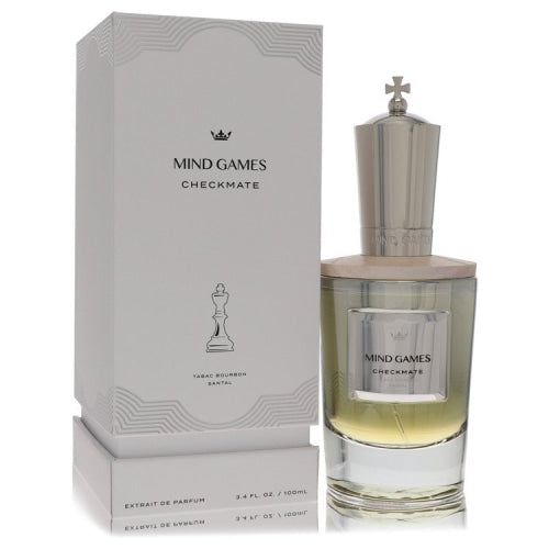 Mind Games Checkmate by Mind GamesExtrait De Parfum Spray (Unisex) 3.4 oz 3.4 oz / 100 ml / Alcohol, Amber, Woody, Aldehyde, Oils Unisex