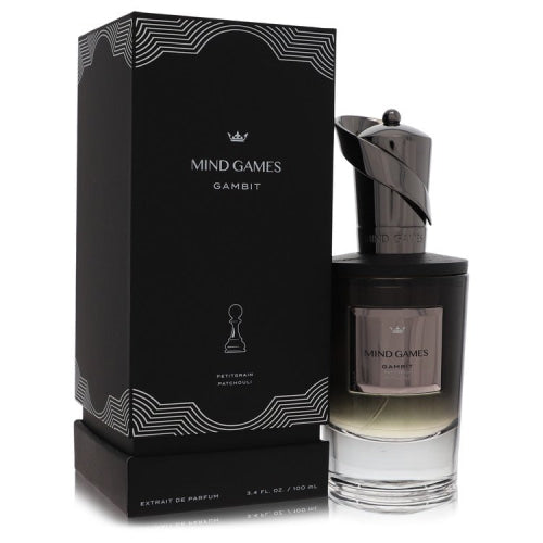 Mind Games Gambit by Mind GamesExtrait De Parfum Spray (Unisex) 3.4 oz 3.4 oz / 100 ml / Alcohol, Amber, Woody, Aldehyde, Oils Unisex