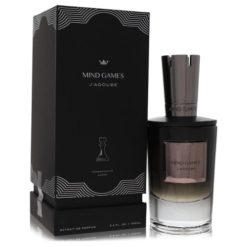 Mind Games J’Adoube by Mind GamesExtrait De Parfum Spray (Unisex) 3.4 oz 3.4 oz / 100 ml / Alcohol, Amber, Woody, Aldehyde, Oils Unisex