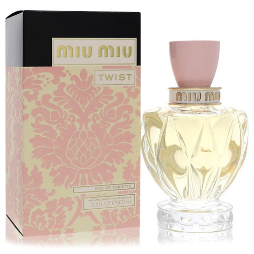 Miu Miu Twist by Miu MiuEau De Toilette Spray 3.4 oz 3.4 oz / 100 ml / Alcohol, Amber, Woody, Aldehyde, Oils Women